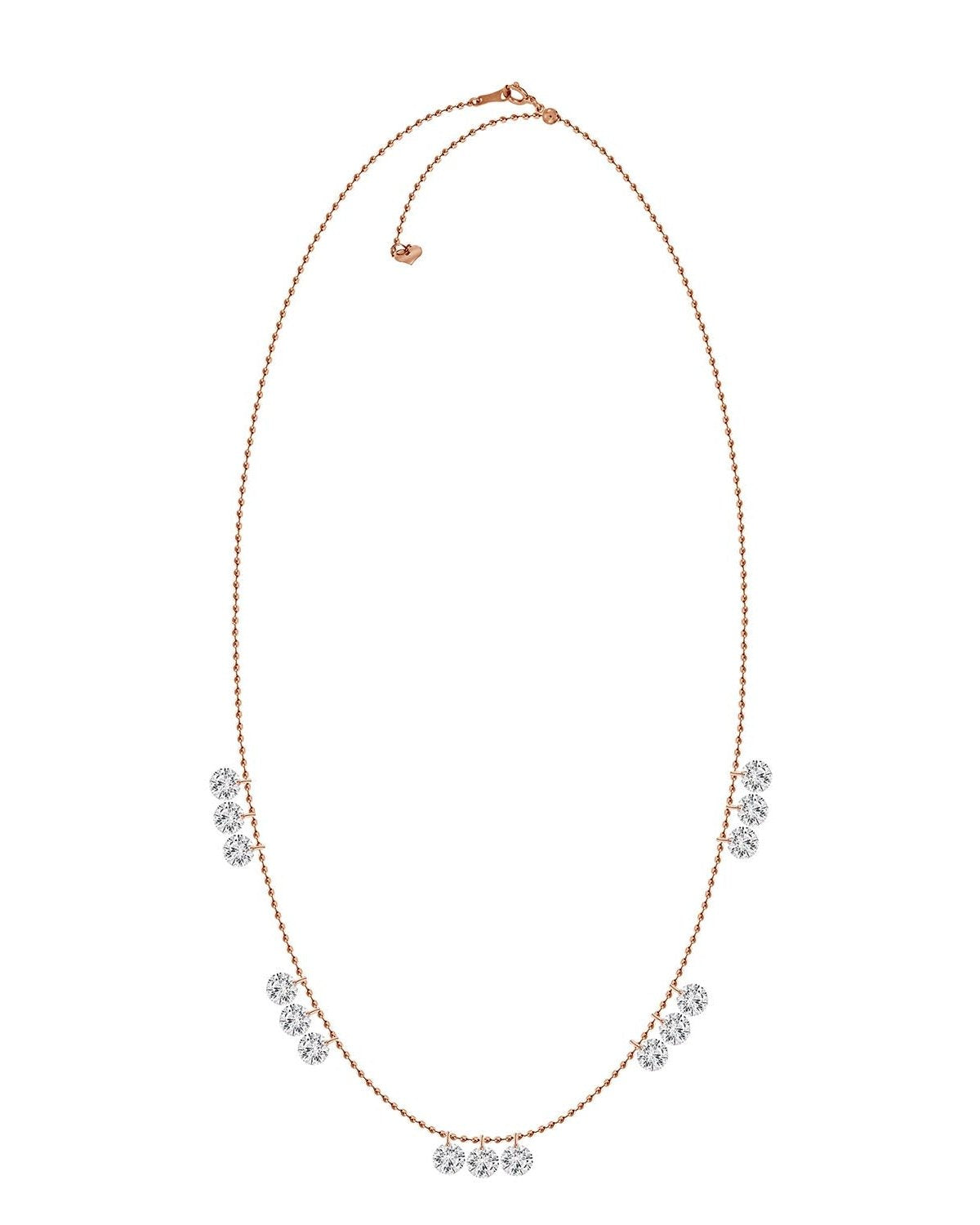 Quince Floating Diamond Drop Necklace