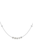 Mila Floating & Bezel Diamond Necklace
