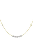 Mila Floating & Bezel Diamond Necklace