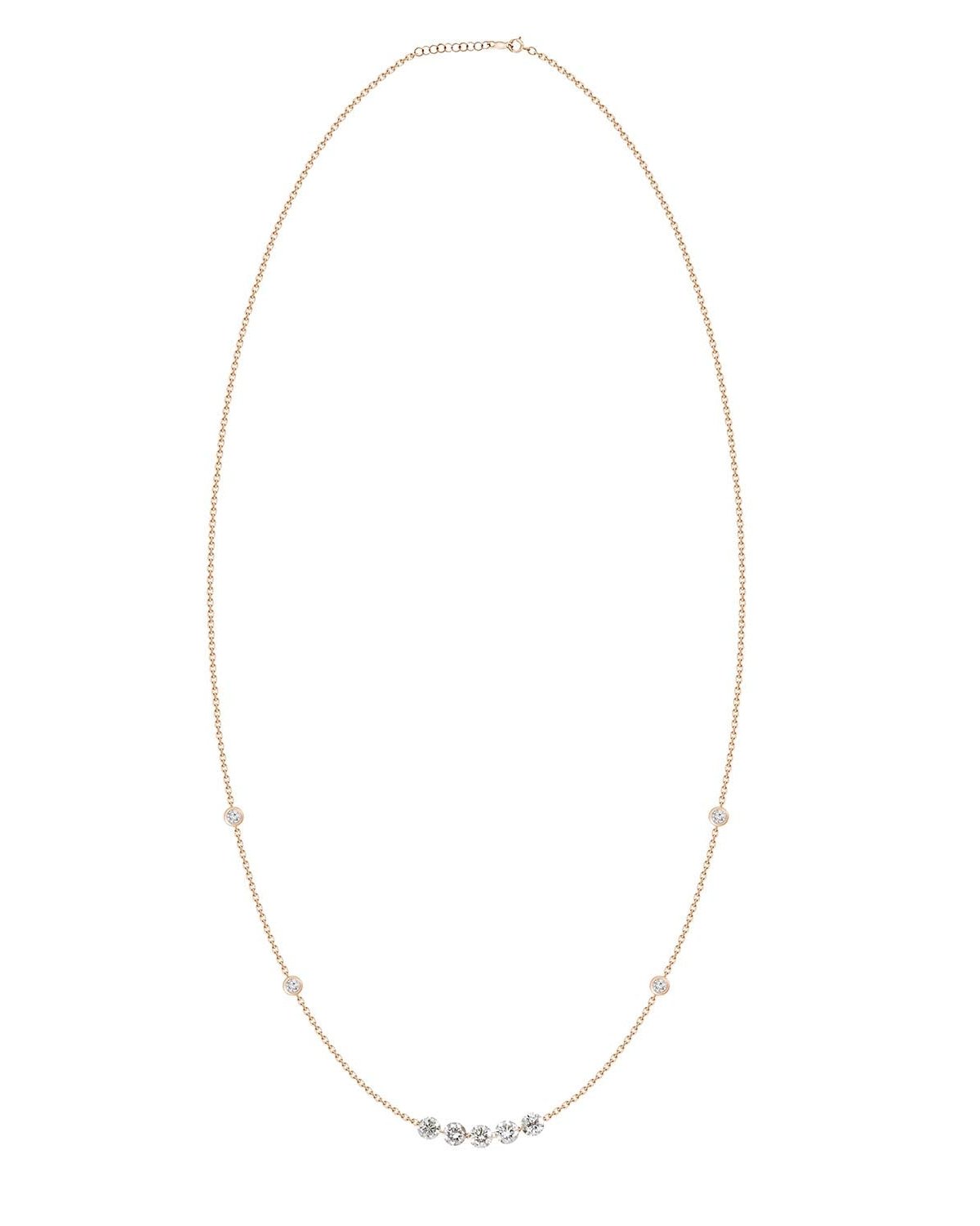 Mila Floating & Bezel Diamond Necklace