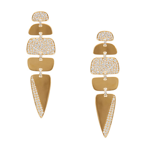 Rectangle Ice Earrings