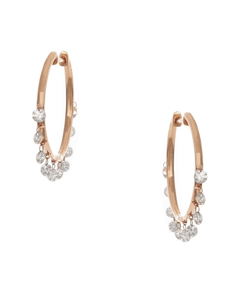 Floating Diamond Shaker Hoops