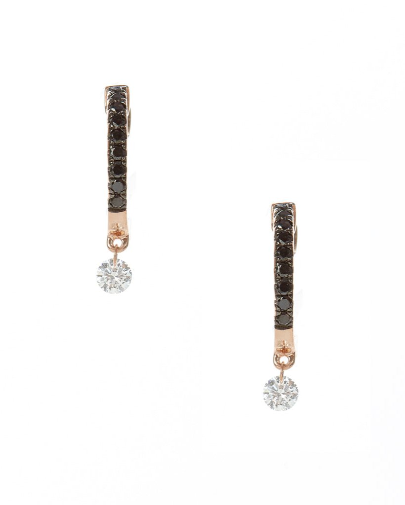 Matchstick Diamond Huggie