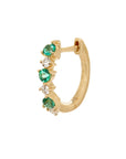 Shiloh Emerald Diamond Huggies