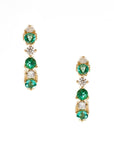 Shiloh Emerald Diamond Huggies