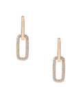 Dual Diamond Link Earrings