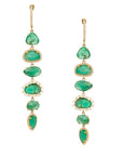Dani Emerald Diamond Drop Earrings