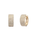 Cinq Row Pave Huggies