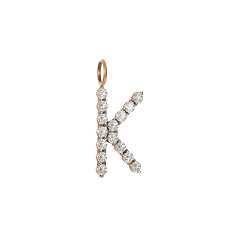 Initial Baguette Diamond Necklaces