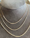 Sequenced Floating Diamond Necklace