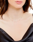 Quince Floating Diamond Drop Necklace