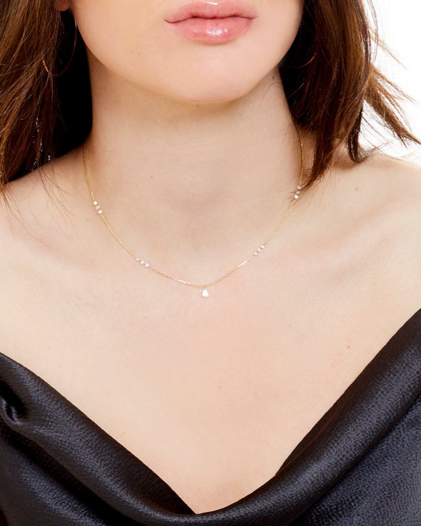 Neptune Floating Diamond Necklace