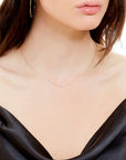 Floating Marquis Diamond Necklace