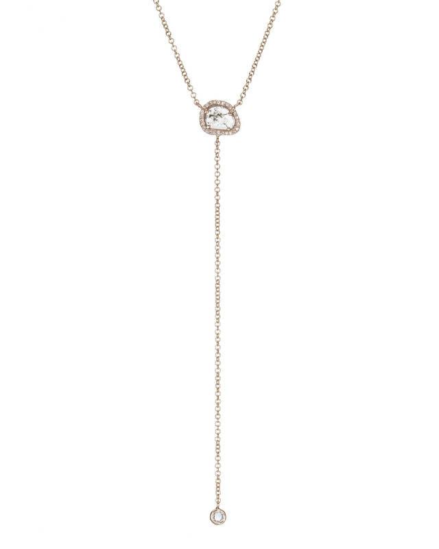 Single Sliced Diamond Lariat