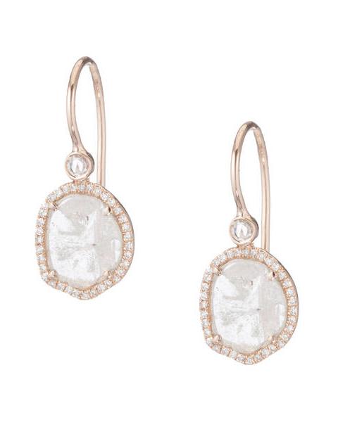 Zoe Slice Diamond Drop Earrings