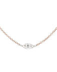 Floating Marquis Diamond Necklace