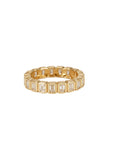 Emerald Bezel Eternity Band