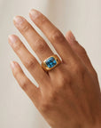 Blue Diamond Cigar Ring