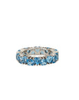 Blue Heart Eternity Ring