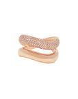 Curved Wave Diamond Ring