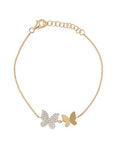 Two Tone Butterfly Bracelet