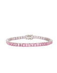 Pink Sapphire Tennis Bracelet