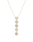 Cinq Drop Sliced Diamond Necklace