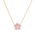 Pink Flower Pendant Necklace