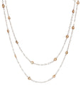 Rosecut Champagne Diamond Bead Necklace