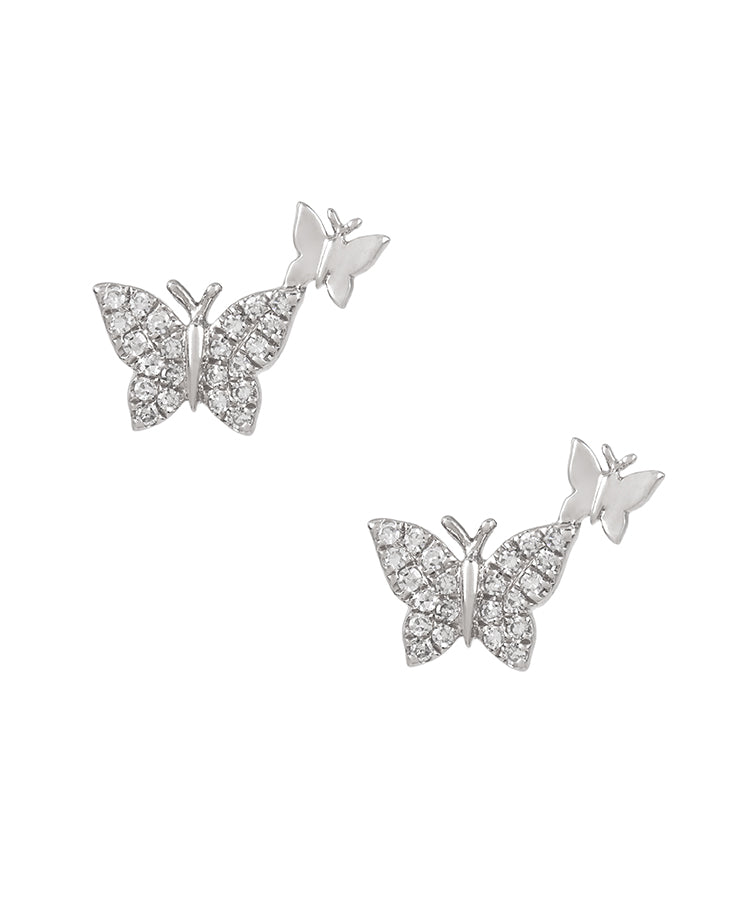 Mis-Match Pave Butterfly Studs – Kai Linz