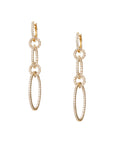 Three Hoop Diamond Earrings