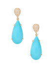 Teardrop Turquoise Earrings