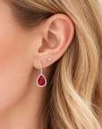 Ruby Lever Back Earrings