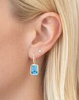 Swiss Blue Topaz Earrings