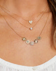 Small Diamond Heart Necklace