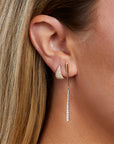 Diamond Swing Stick Earrings