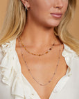 Rosecut Champagne Diamond Bead Necklace