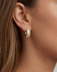 Baguette Diamond Scintillate Hoops