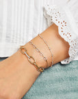 Alt Diamond Dainty Link Bracelet