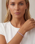 Pink Sapphire Tennis Bracelet