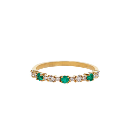 Maey Emerald & Diamond Ring