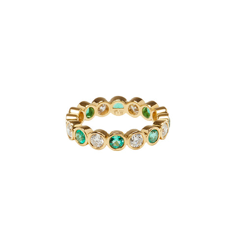Baguette Emerald and Diamond Ring