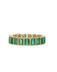 Baguette Emerald and Diamond Ring