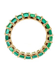 Emerald Khan Eternity Ring