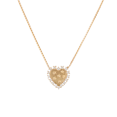 Daniella Diamond and Pink Sapphire Necklace