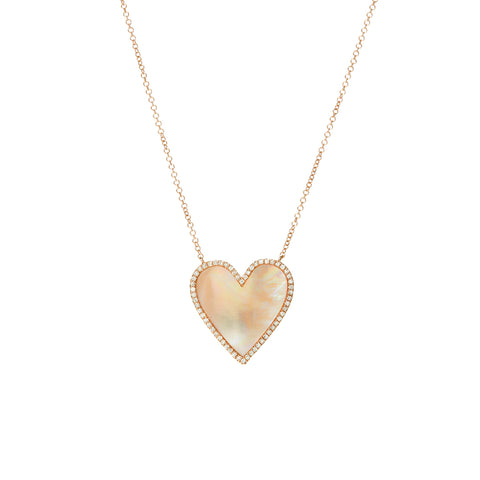 Diamond Pixel Heart Necklace