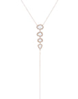 Quad Sliced Diamond Lariat