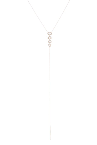 Solitaire Clip Chain Necklace