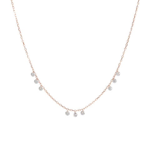 Floating Marquis Diamond Necklace