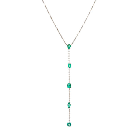 Emerald Droplet Necklace